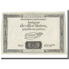 France, 10 Livres, 1792, Taisaud, 1792-10-24, AU(50-53), KM:A66b
