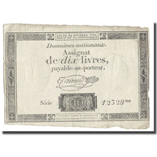 Frankreich, 10 Livres, 1792, Taisaud, 1792-10-24, S, KM:A66b