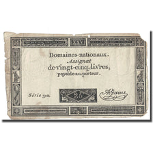 Francia, 25 Livres, 1793, A.Jame, 1793-06-06, MB, KM:A71