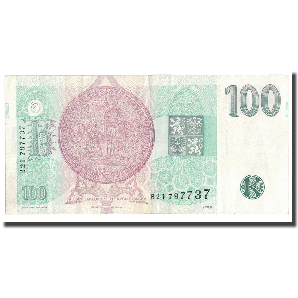 Banknote, Czech Republic, 100 Korun, 1995, KM:12, EF(40-45)