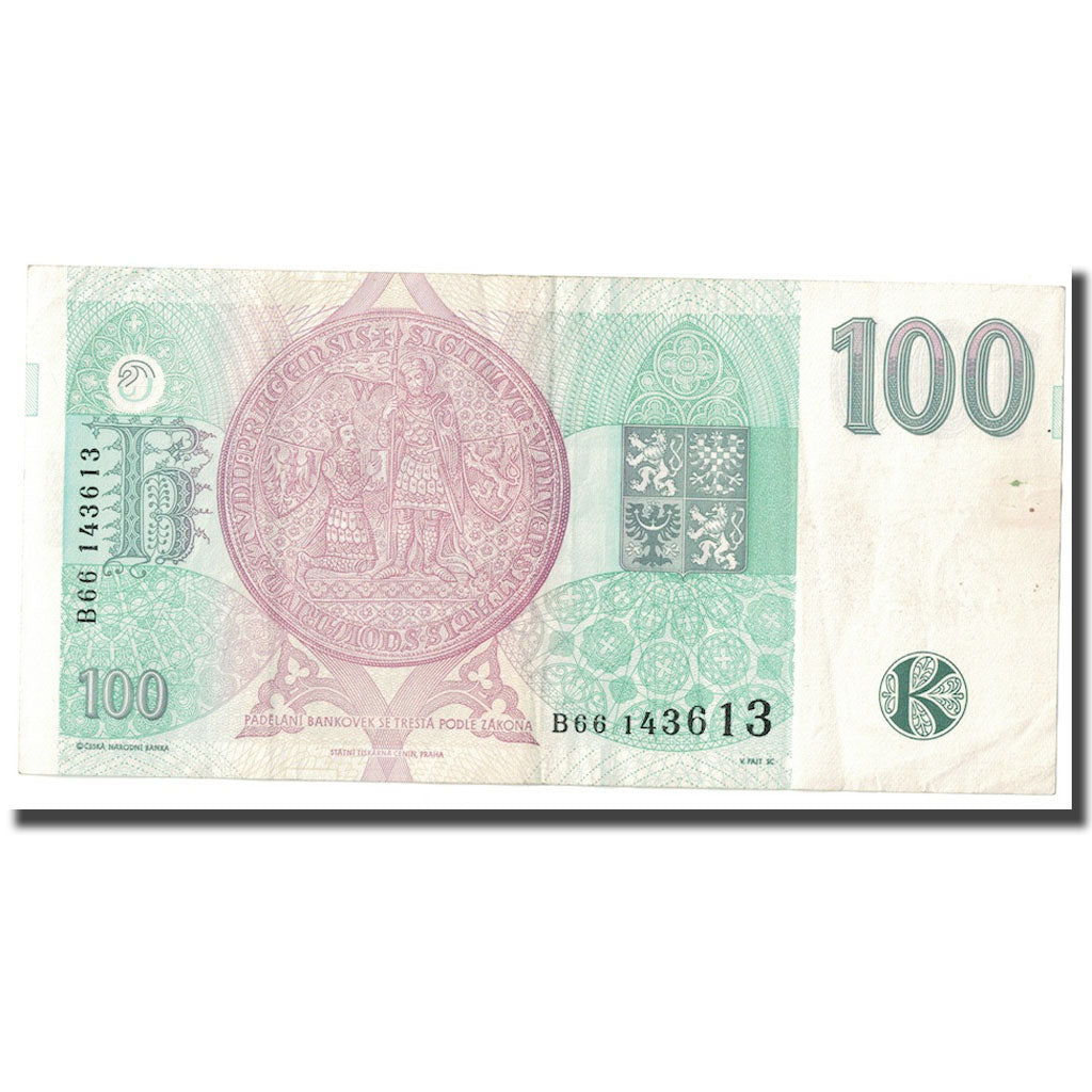 Banknote, Czech Republic, 100 Korun, 1995, KM:12, EF(40-45)