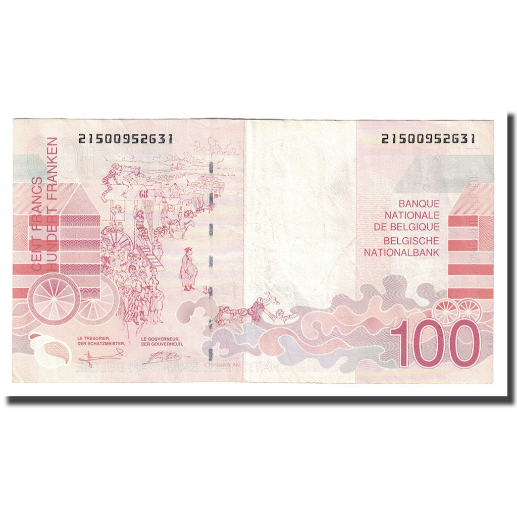 Banknote, Belgium, 100 Francs, Undated (1995-2001), KM:147, EF(40-45)