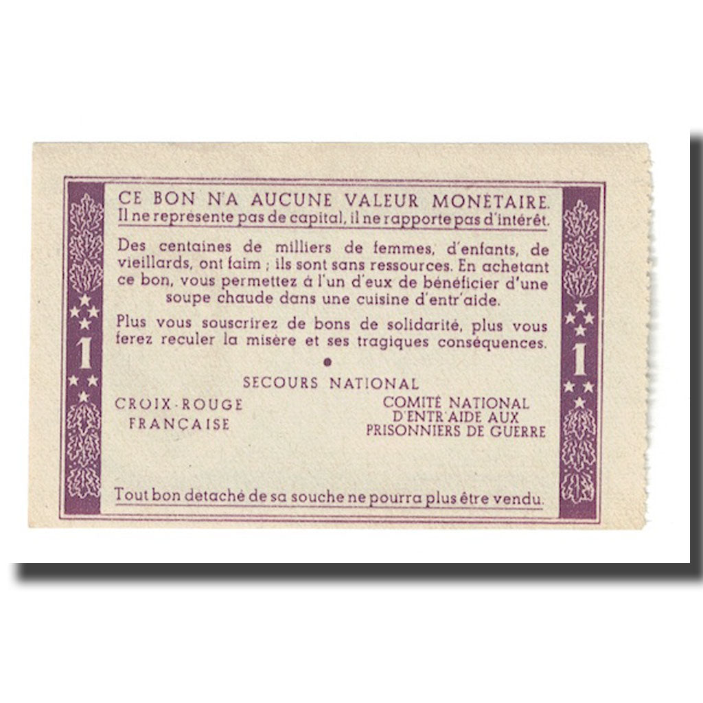 France, 1 Franc, 1940, Bon de solidarité, UNC(65-70)