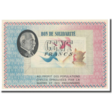 Frankreich, 100 Francs, 1941, Bon de solidarité, UNZ