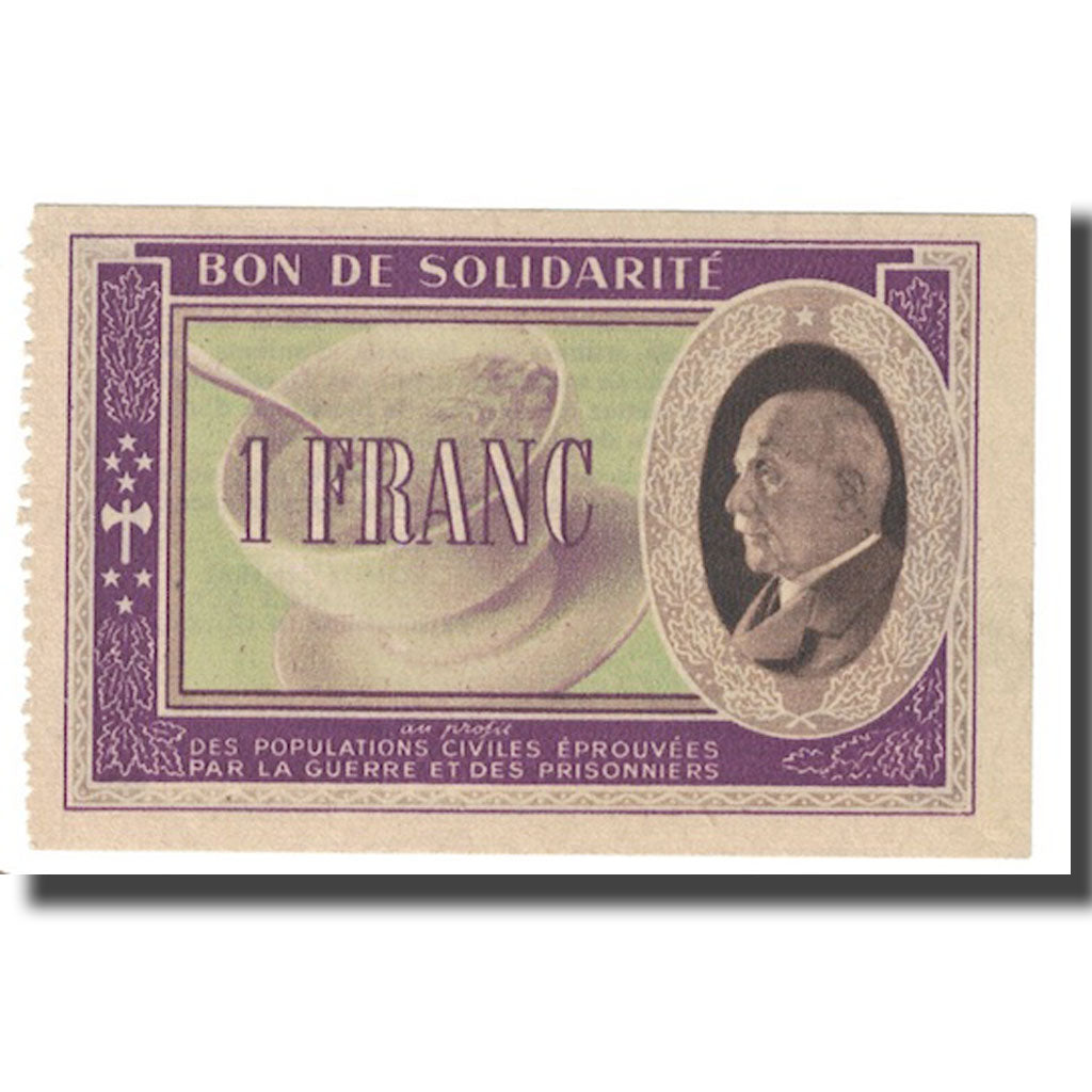 France, 1 Franc, 1940, Bon de solidarité, UNC(65-70)