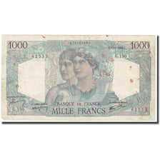 France, 1000 Francs, Minerve et Hercule, 1946, 1946-01-17, VG(8-10)