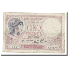 Frankrijk, 5 Francs, Violet, 1939, 1939-10-05, B, Fayette:4.11, KM:83