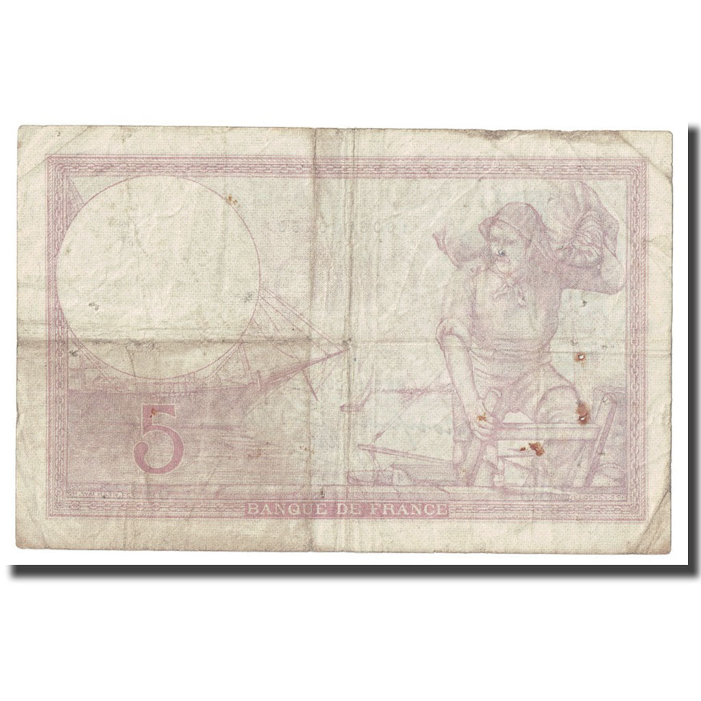 Frankrijk, 5 Francs, Violet, 1939, 1939-10-05, B, Fayette:4.11, KM:83