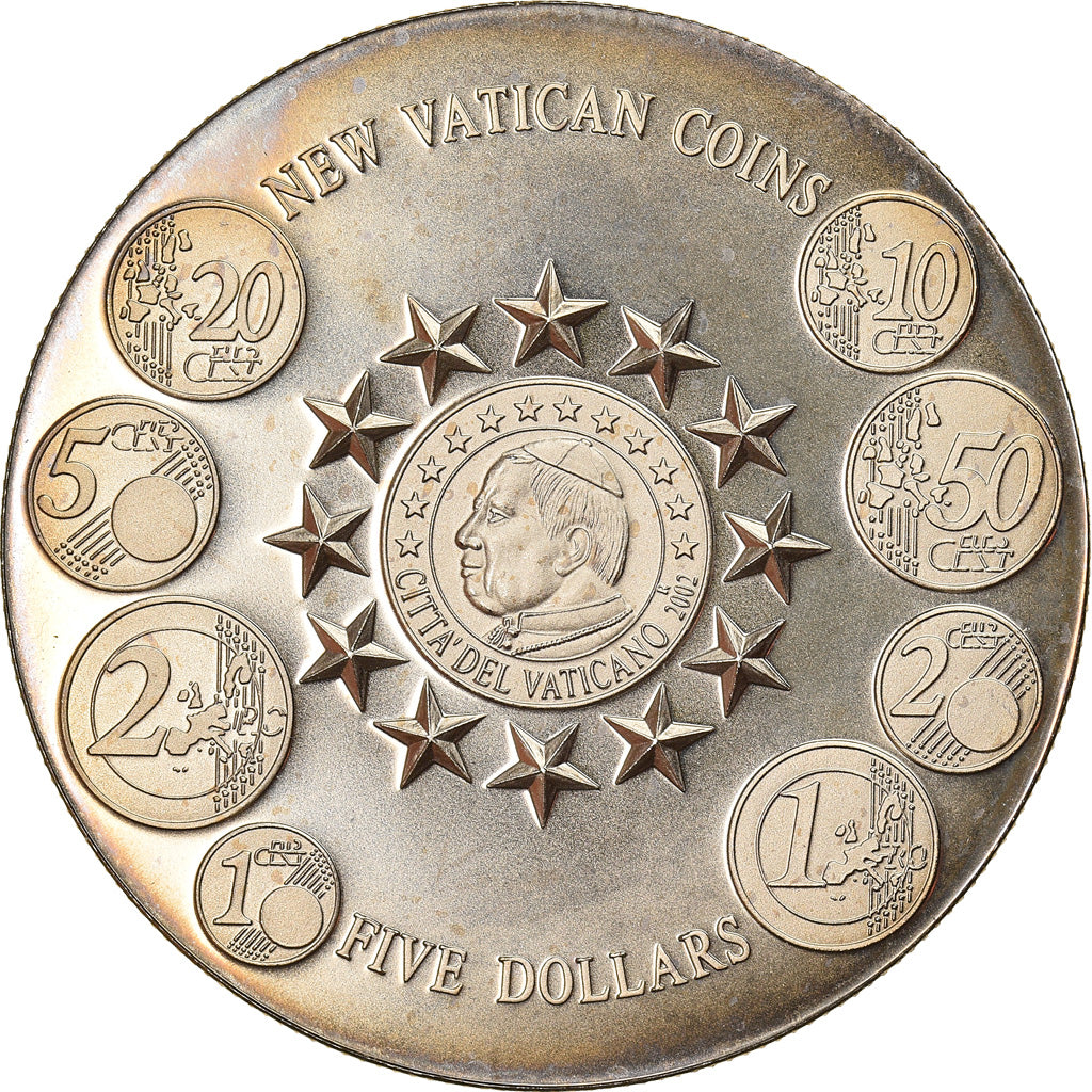 Coin, Liberia, New Vatican coins, 5 Dollars, 2004, Proof, MS(65-70)
