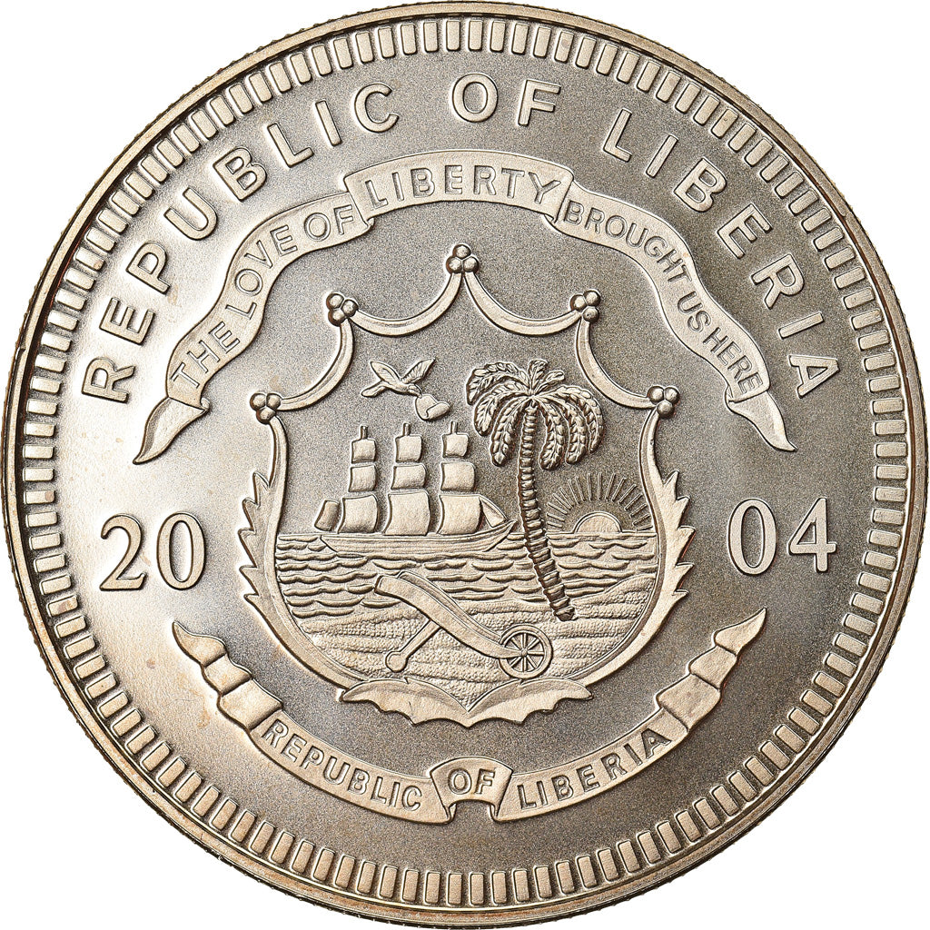 Coin, Liberia, New Vatican coins, 5 Dollars, 2004, Proof, MS(65-70)