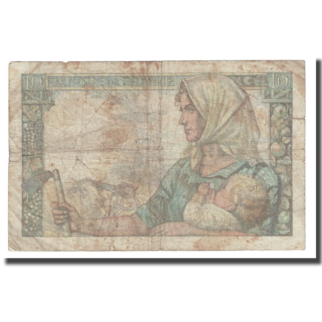 Francia, 10 Francs, Mineur, 1945, 1945-04-26, B, Fayette:8.14, KM:99e