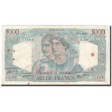 France, 1000 Francs, Minerve et Hercule, 1946, 1946-03-07, VF(30-35)