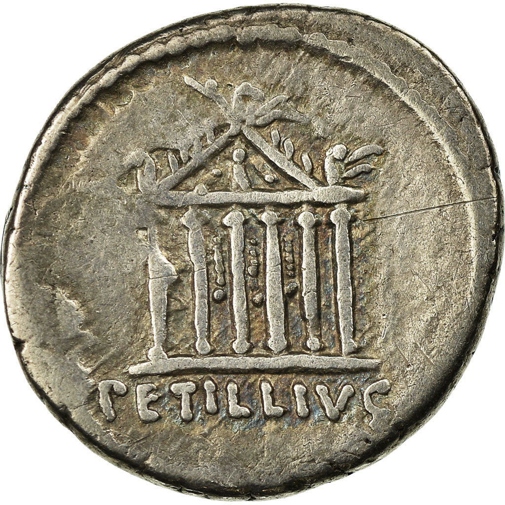 Coin, Petillia, Denarius, Roma, AU(50-53), Silver, Babelon:1