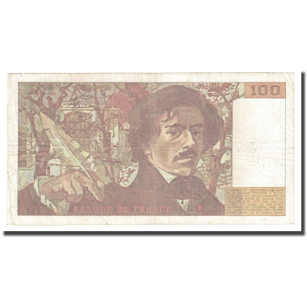 Frankreich, 100 Francs, Delacroix, 1993, SS, Fayette:69bis.8, KM:154g