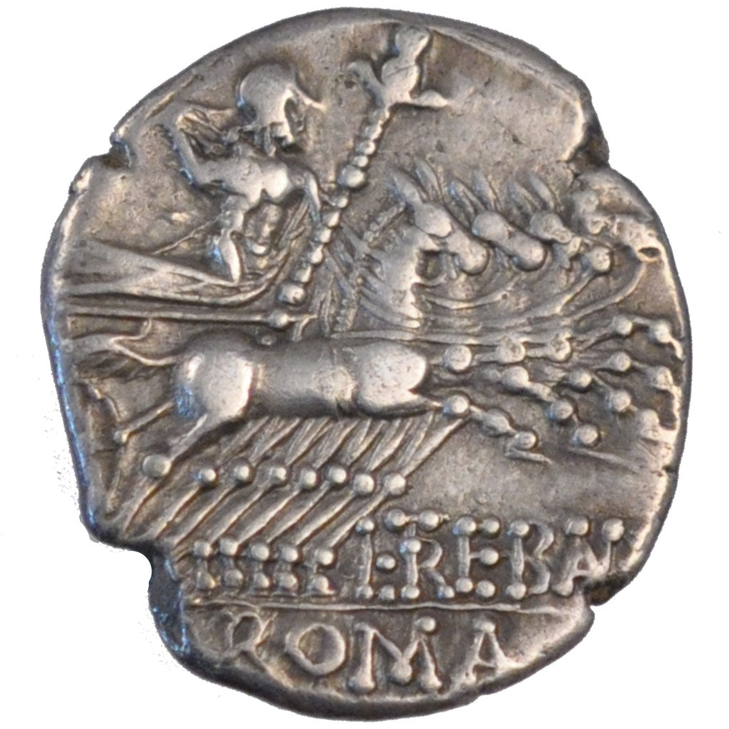 Trebania, Denarius, Roma, AU(50-53), Silver, Babelon #1, 3.80