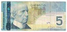 Billet, Canada, 5 Dollars, 2001-2003, TB+