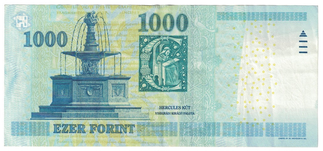 Geldschein, Ungarn, 1000 Forint, 2010, KM:197b, VZ