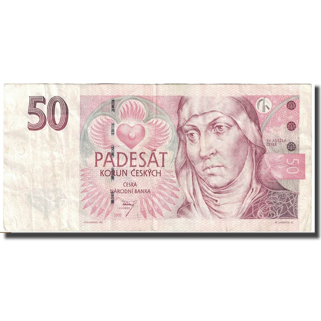 Billet, République Tchèque, 50 Korun, 1997, KM:4a, TB+