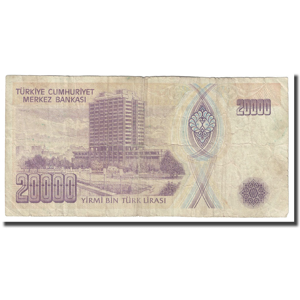 Geldschein, Türkei, 20,000 Lira, 1995, KM:202, S+