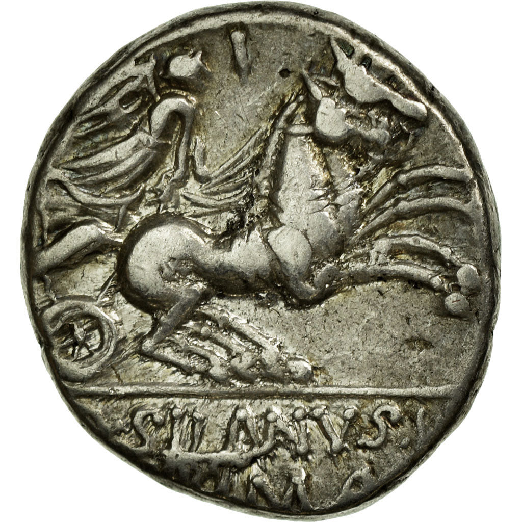 Moneta, Junia, Denarius, Roma, AU(50-53), Srebro, Babelon:15.