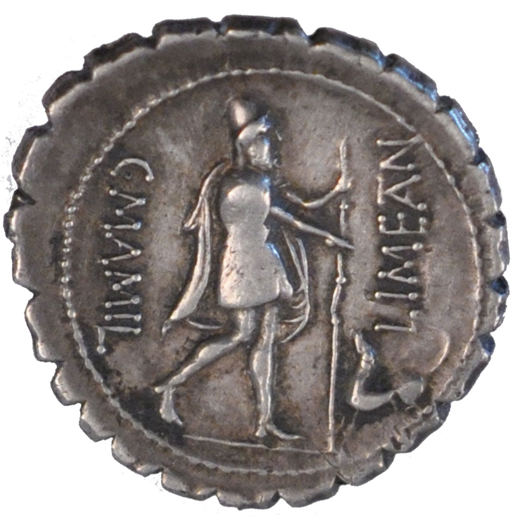Mamilia, Denarius, Roma, AU(55-58), Silver, Babelon #6, 3.60