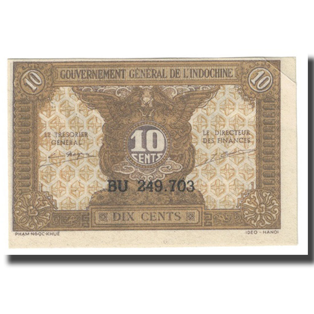 Banknote, FRENCH INDO-CHINA, 10 Cents, 1942, KM:89a, UNC(63)