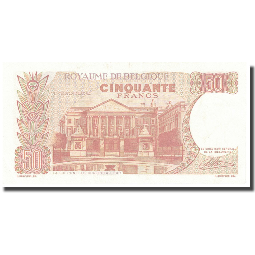 Banknote, Belgium, 50 Francs, 1966, 1966-05-16, KM:139, UNC(60-62)