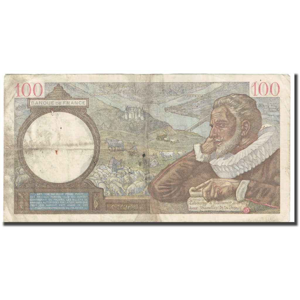 Francia, 100 Francs, Sully, 1939, 1939-09-14, MB, Fayette:26.6, KM:94