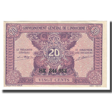 Billet, FRENCH INDO-CHINA, 20 Cents, Undated (1942), KM:90, NEUF