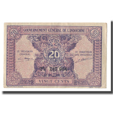 Billet, FRENCH INDO-CHINA, 20 Cents, Undated (1942), KM:90, TTB+