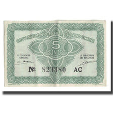 Banknot, FRANCUSKIE INDOCHINY, 5 Cents, Undated (1942), KM:88a, AU(50-53)
