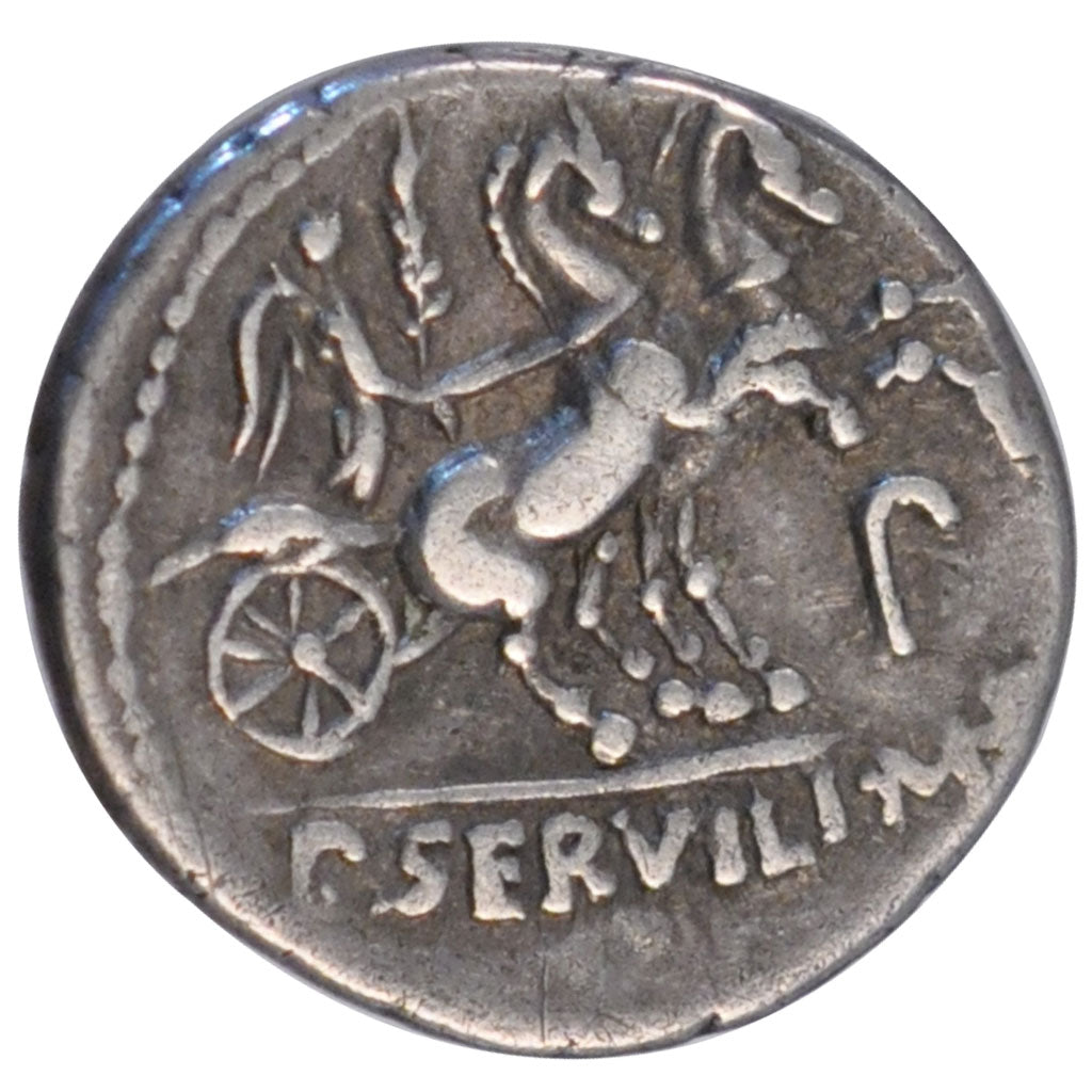 Servilia, Denarius, Roma, EF(40-45), Silver, Babelon #14, 3.80
