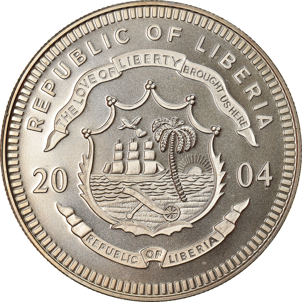 Coin, Liberia, New Vatican coins, 5 Dollars, 2004, Proof, MS(65-70)