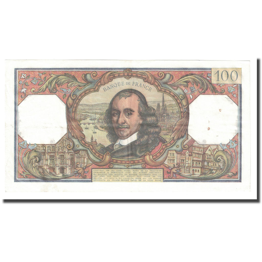 France, 100 Francs, Corneille, 1965, 1965-07-01, TTB, Fayette:65.08, KM:149a