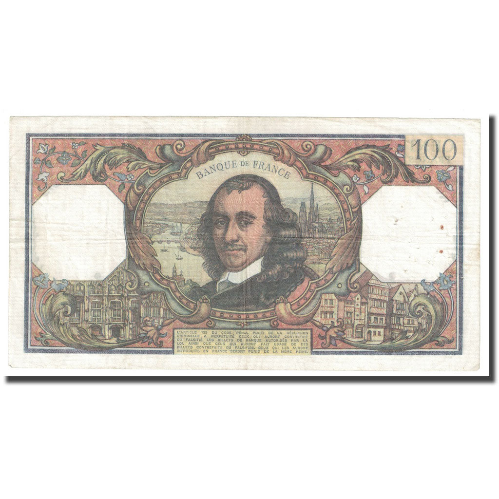 Francia, 100 Francs, Corneille, 1973, 1973-11-08, MB+, Fayette:65.44, KM:149d