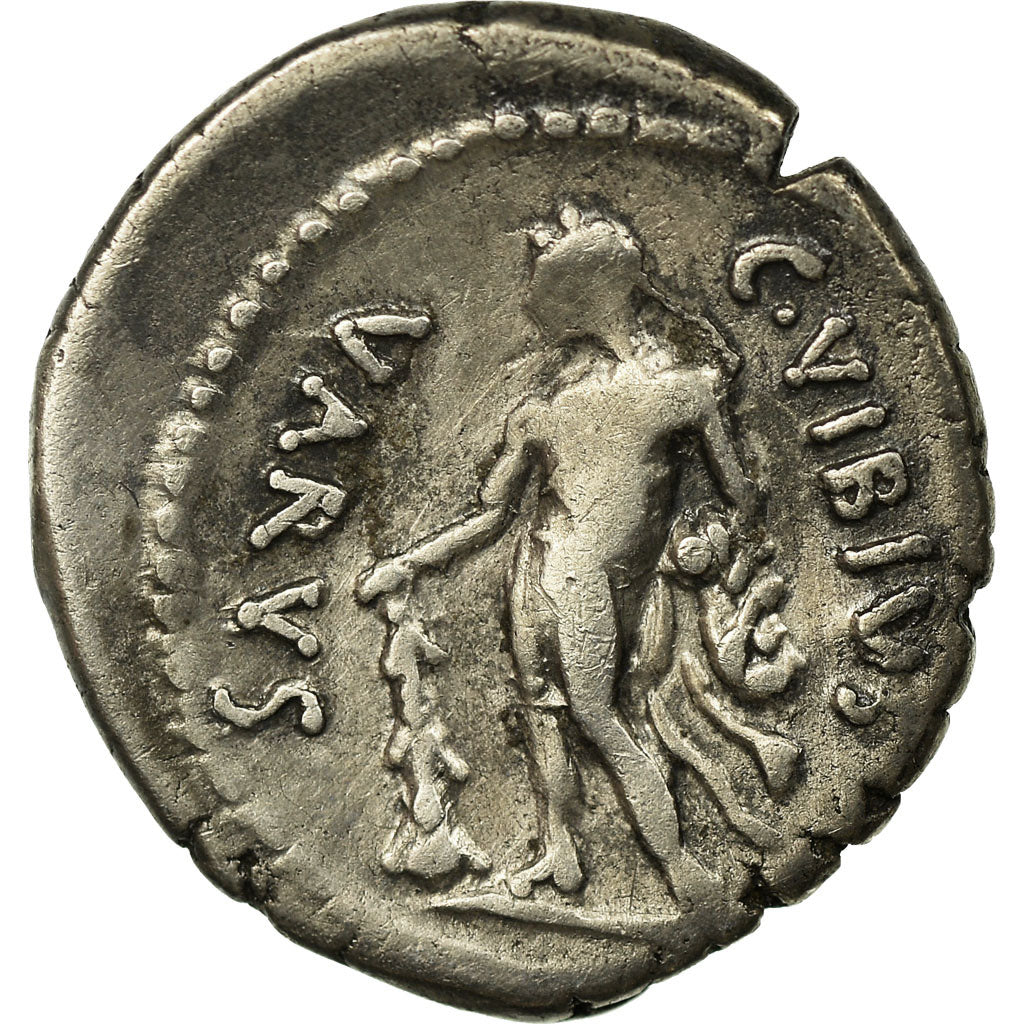 Moneta, Vibia, Denarius, Roma, AU(50-53), Srebro, Babelon:26