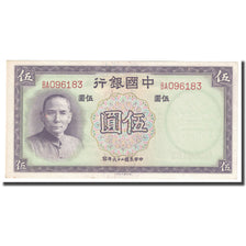 Geldschein, China, 5 Yüan, 1937, KM:80, UNZ-