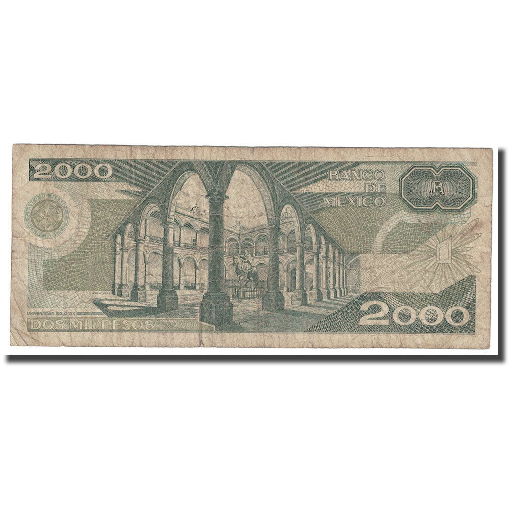 Banknote, Mexico, 2000 Pesos, 1987, 1987-02-24, KM:86b, F(12-15)