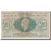 Banknote, French Equatorial Africa, 20 Francs, L.1944, KM:17b, VG(8-10)