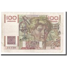 France, 100 Francs, Jeune Paysan, 1946, 1946-07-18, EF(40-45), Fayette:28.7