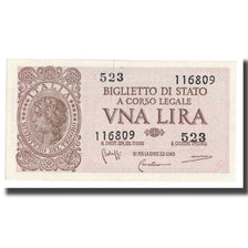 Banknote, Italy, 1 Lira, 1944, KM:29b, UNC(63)