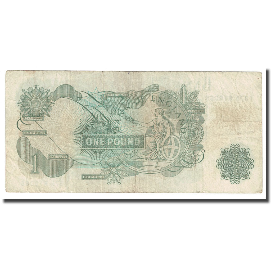 Banknote, Great Britain, 1 Pound, Undated (1960-78), KM:374g, VF(20-25)