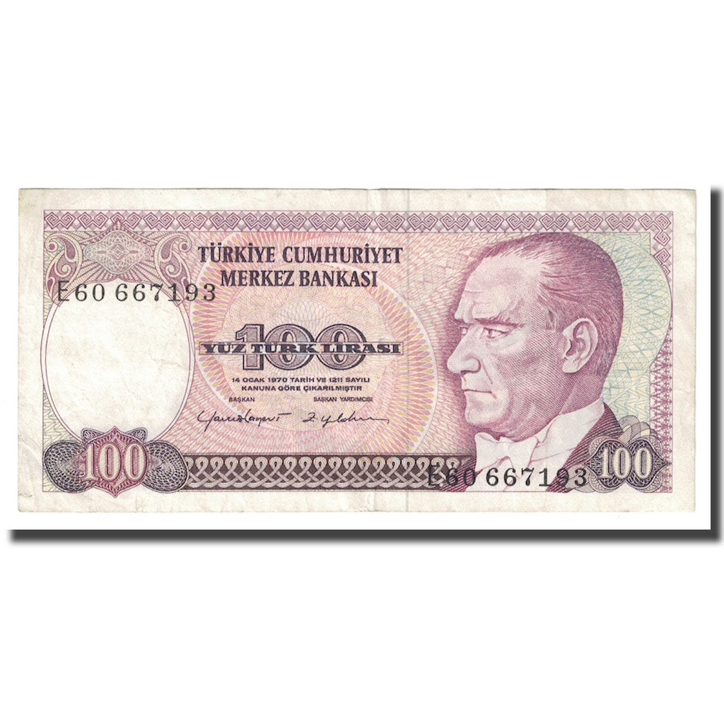 Billete, 100 Lira, 1984, Turquía, KM:194a, MBC