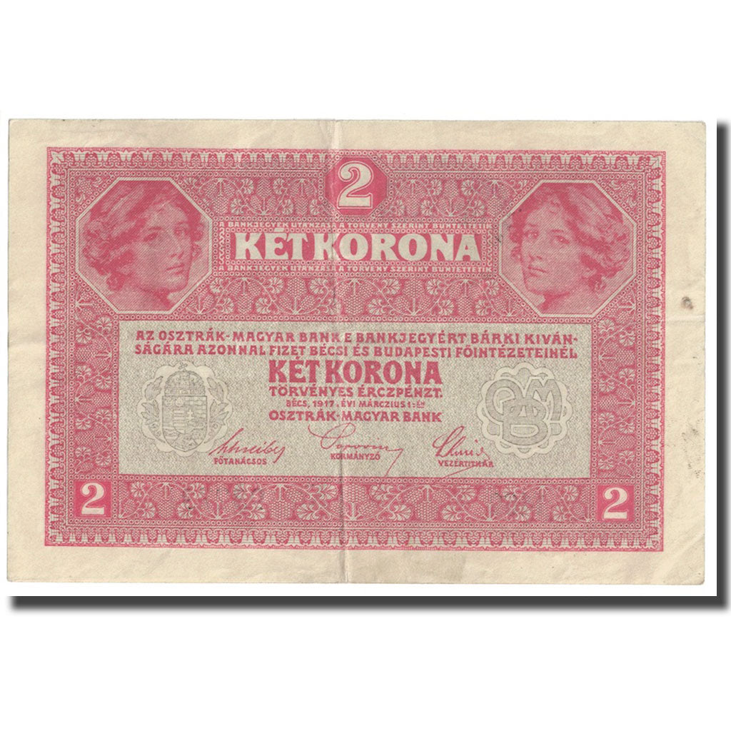 Banknote, Austria, 2 Kronen, 1917, 1917-03-01, KM:50, EF(40-45)