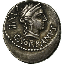 Moneta, Norbana, Denarius, Rome, AU(50-53), Srebro, Babelon:2