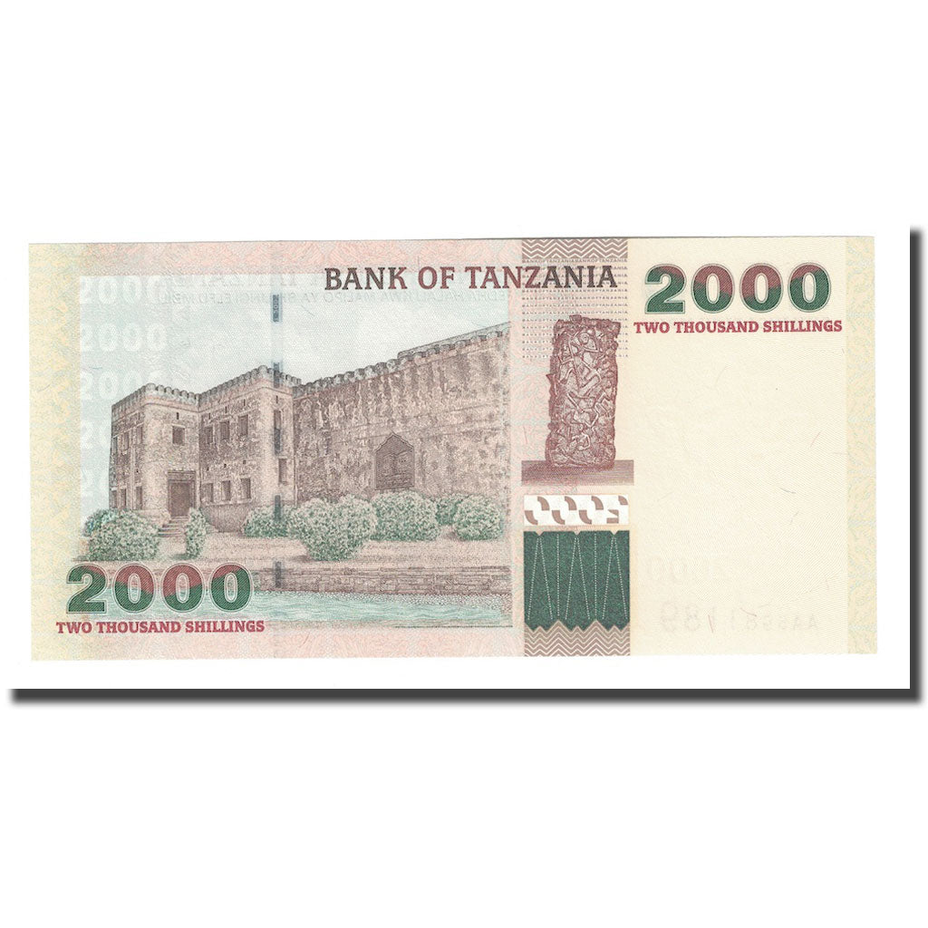 Geldschein, Tanzania, 2000 Shilingi, Undated (2003), KM:37a, UNZ