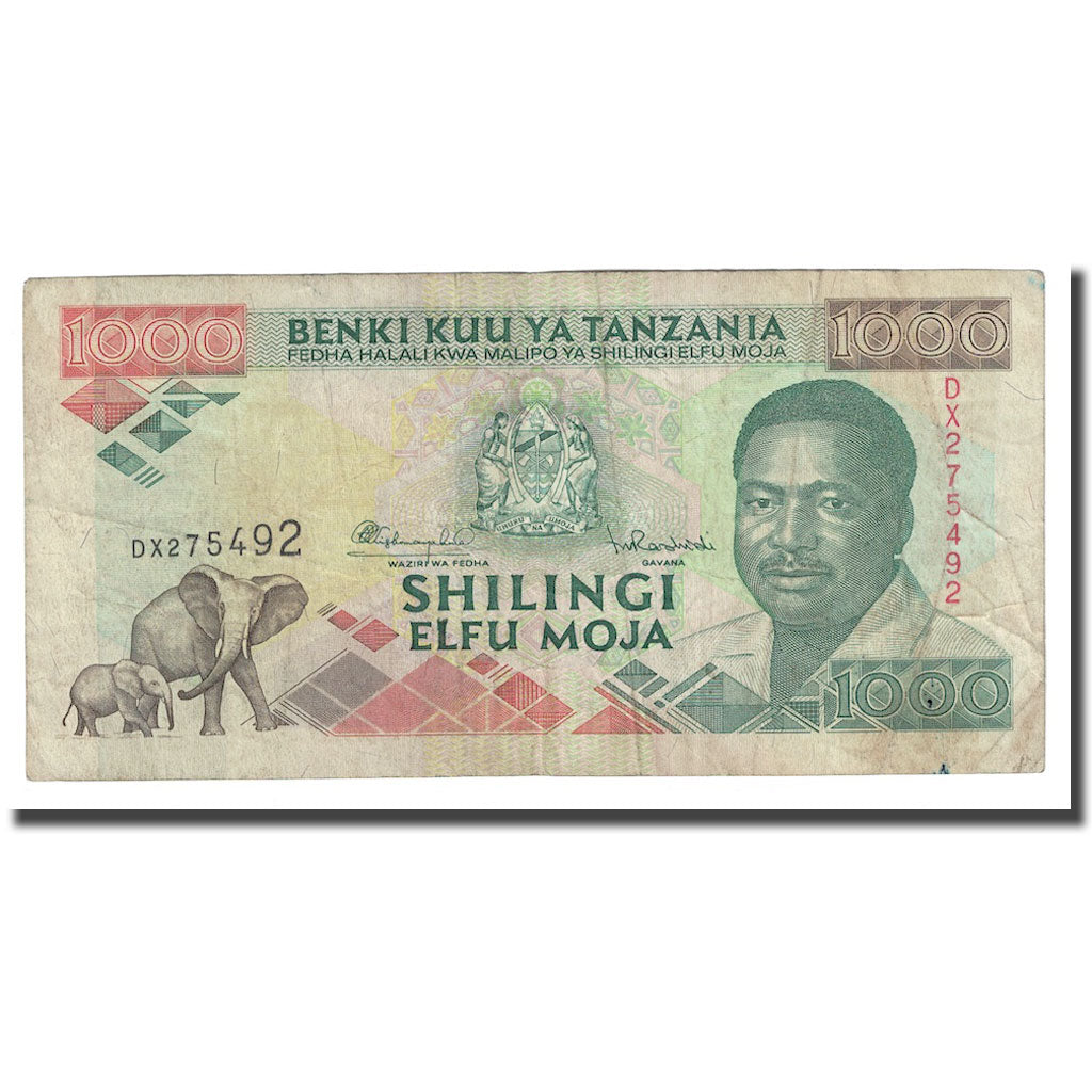 Banknote, Tanzania, 1000 Shilingi, Undated (1993), KM:27b, F(12-15)