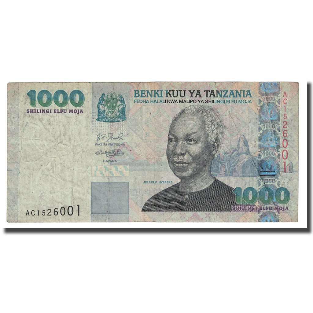 Banknote, Tanzania, 1000 Shilingi, Undated (2003), KM:36a, F(12-15)