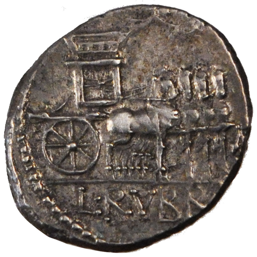 Rubria, Denarius, AU(55-58), Silver, Babelon #1, 4.00