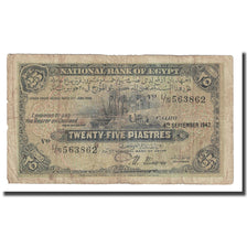 Banconote, Egitto, 25 Piastres, 1942, 1942-09-04, KM:10c, B+